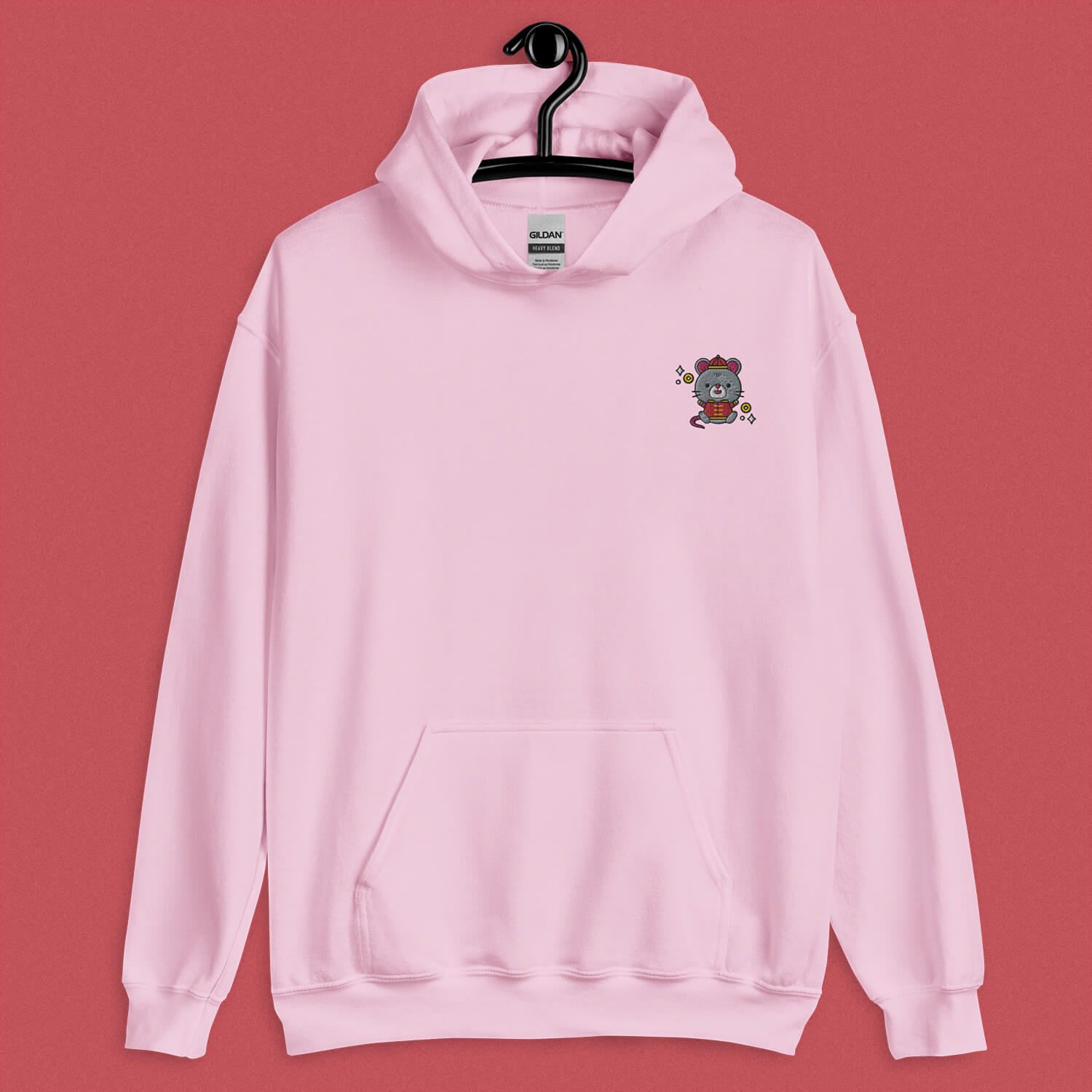 Year of the Rat Embroidered Hoodie - Ni De Mama Chinese Clothing