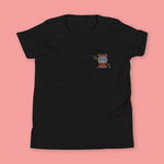 Load image into Gallery viewer, Year of the Rat Embroidered Kids T-Shirt - Ni De Mama Chinese - Inspired Clothing | Black , S
