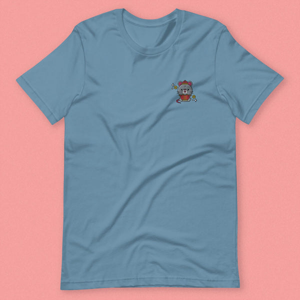 Year of the Rat Embroidered T-Shirt - Ni De Mama Chinese Clothing