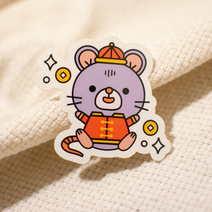 Year of the Rat Vinyl Sticker - Ni De Mama Chinese Clothing