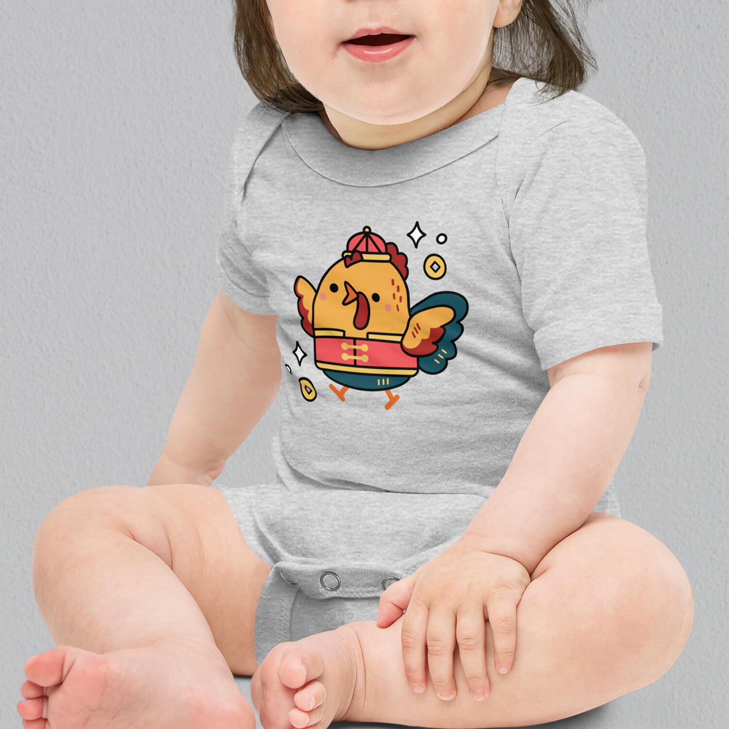 Year of the Rooster Baby Onesie - Ni De Mama Chinese Clothing