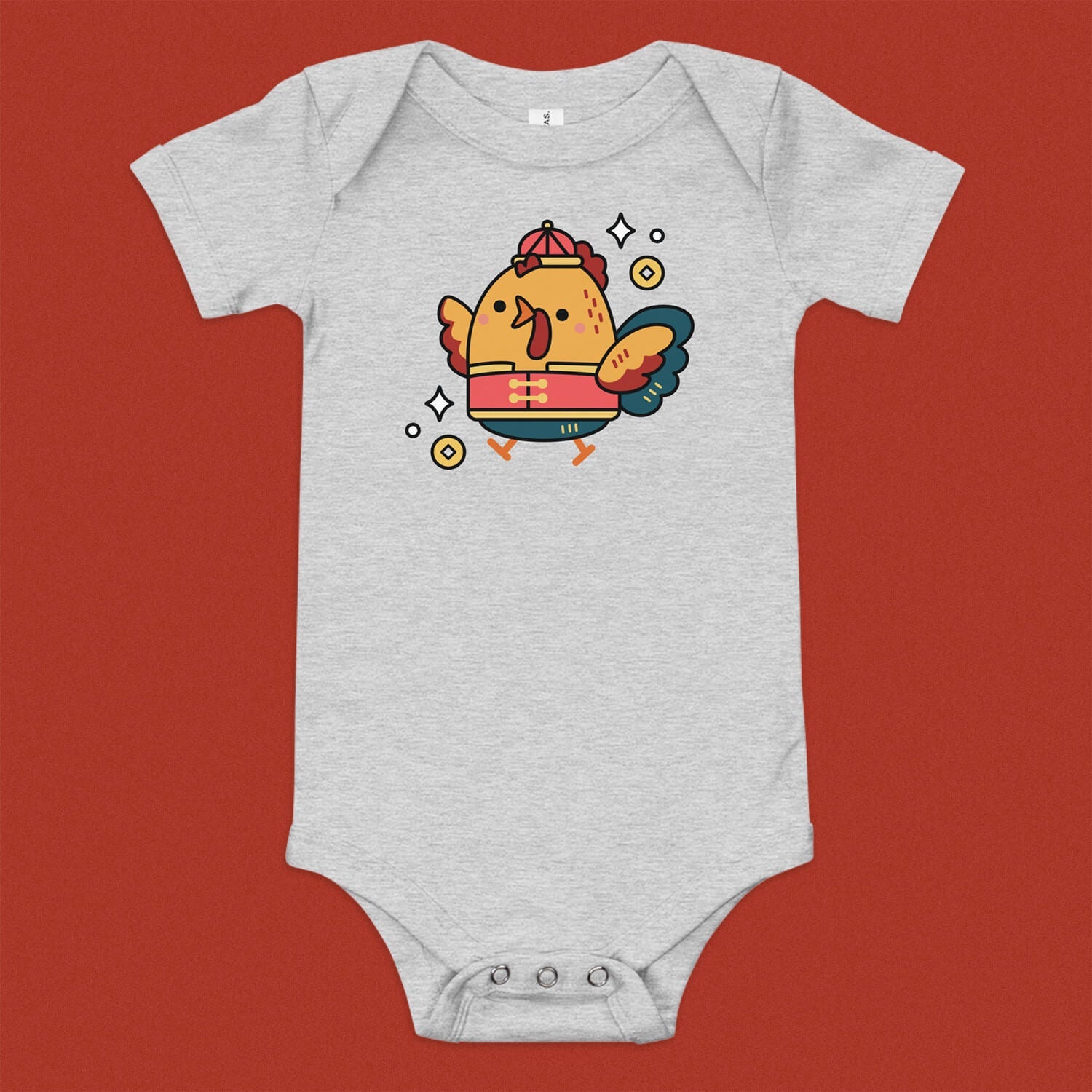 Year of the Rooster Baby Onesie - Ni De Mama Chinese Clothing