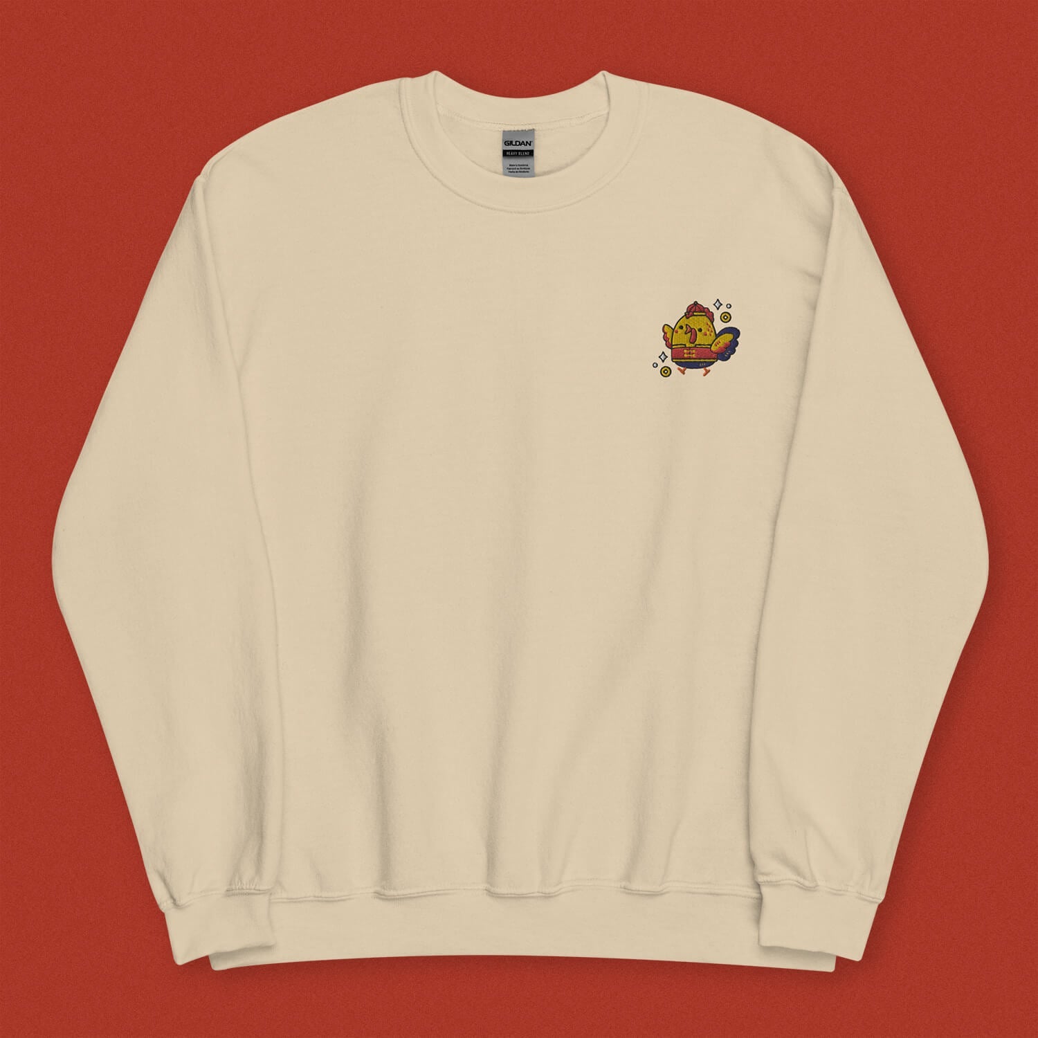 Year of the Rooster Embroidered Sweatshirt - Ni De Mama Chinese Clothing