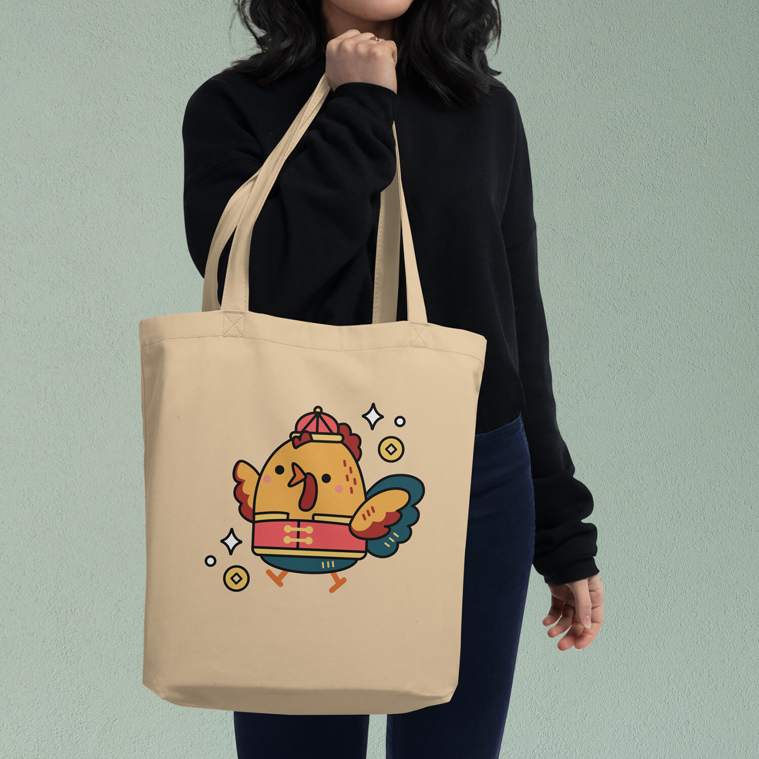 Year of the Rooster Tote Bag - Ni De Mama Chinese Clothing