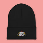Load image into Gallery viewer, Year of the Sheep Embroidered Beanie - Ni De Mama Chinese Clothing
