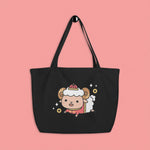 Load image into Gallery viewer, Year of the Sheep Large Tote - Ni De Mama Chinese - Inspired Clothing | Black ,
