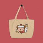 Load image into Gallery viewer, Year of the Sheep Large Tote - Ni De Mama Chinese Clothing
