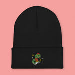 Load image into Gallery viewer, Year of the Snake Embroidered Beanie - Ni De Mama Chinese - Inspired Clothing | Black ,
