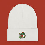 Load image into Gallery viewer, Year of the Snake Embroidered Beanie - Ni De Mama Chinese Clothing
