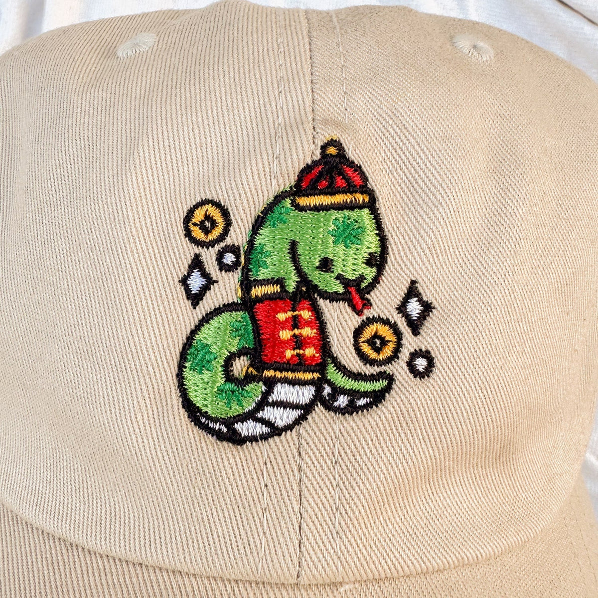 Snake Pattern Cap Year of the Snake Embroidered Cap | The Zodiac Collection – Ni De Mama