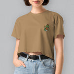 Load image into Gallery viewer, Year of the Snake Embroidered Crop T-Shirt - Ni De Mama Chinese Clothing
