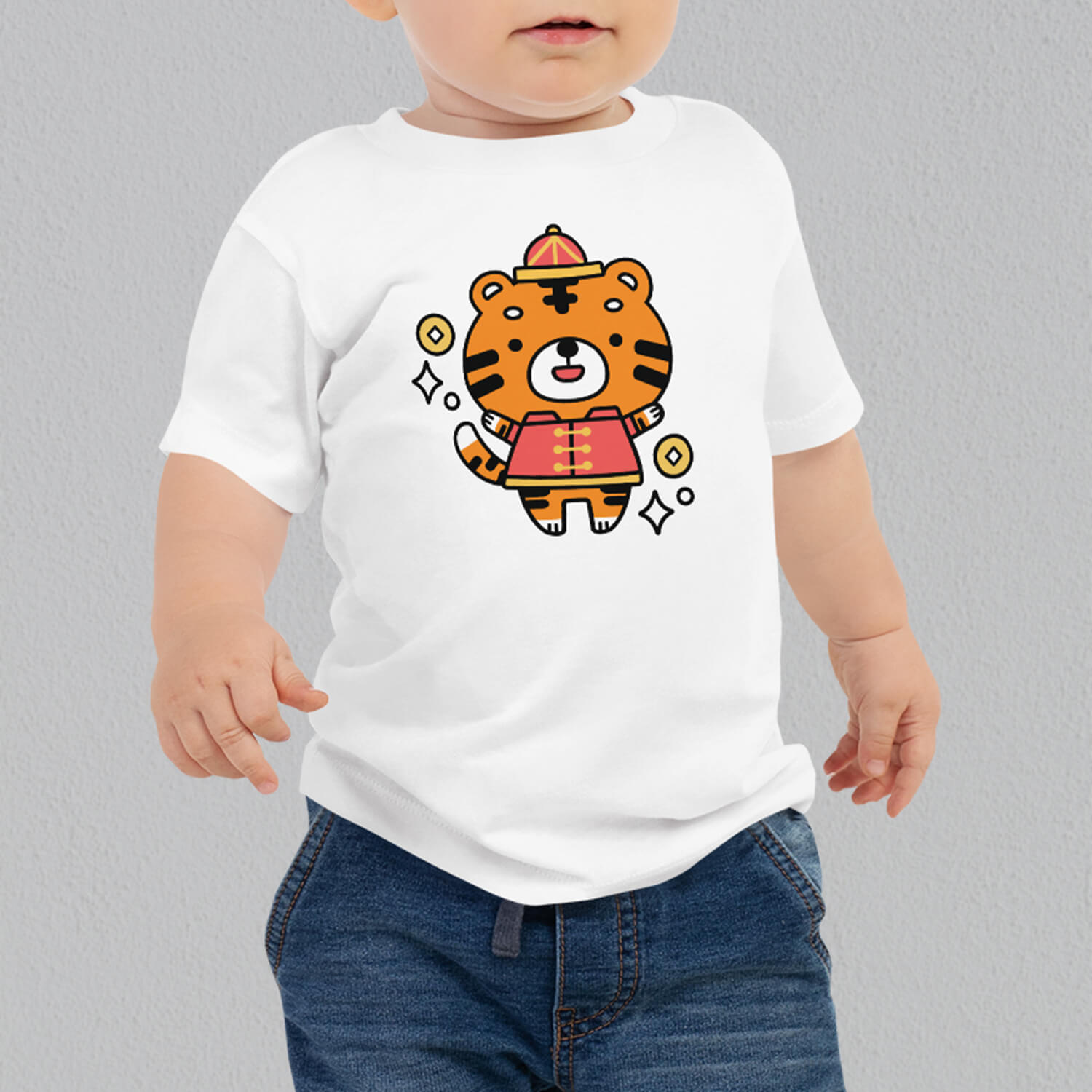 Year of the Tiger Baby T-Shirt - Ni De Mama Chinese Clothing