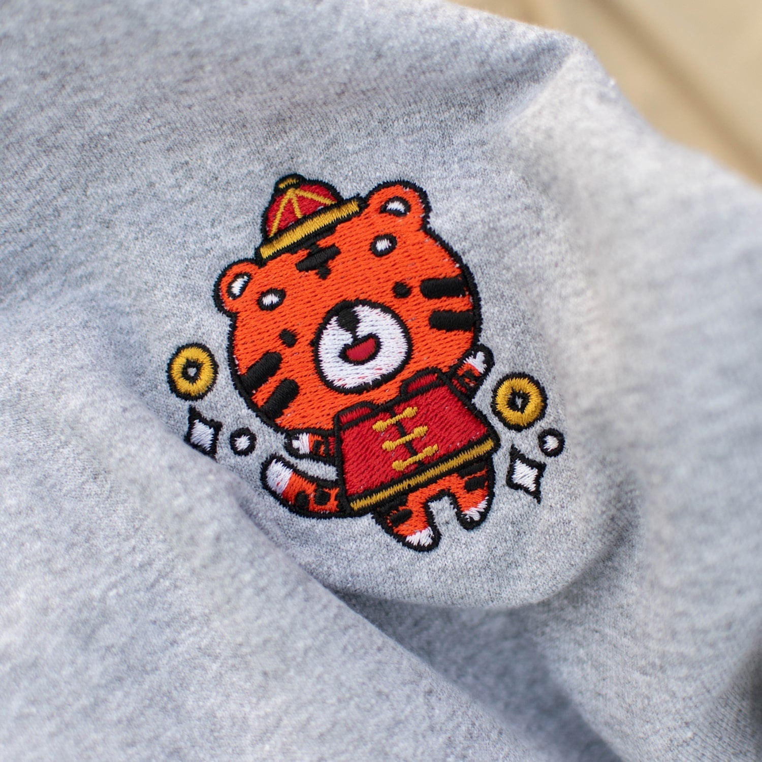 Year of the Tiger - Chinese New Year Embroidered Sweatshirt - Ni De Mama Chinese Clothing
