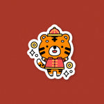 Load image into Gallery viewer, Year of the Tiger - Chinese New Year Vinyl Sticker - Ni De Mama Chinese Clothing
