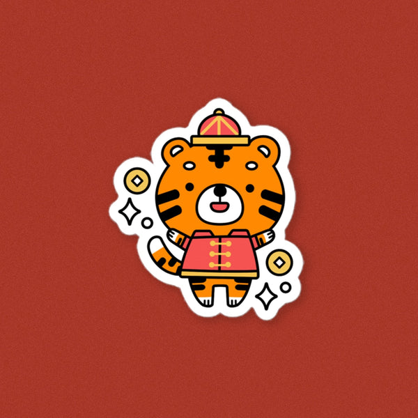 Year of the Tiger - Chinese New Year Vinyl Sticker - Ni De Mama Chinese Clothing