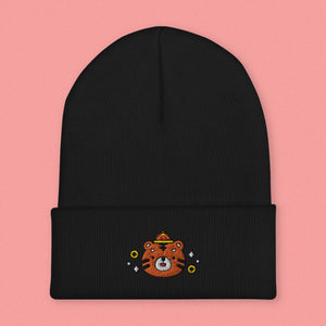 Year of the Tiger Embroidered Beanie - Ni De Mama Chinese Clothing