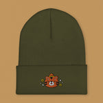 Load image into Gallery viewer, Year of the Tiger Embroidered Beanie - Ni De Mama Chinese Clothing

