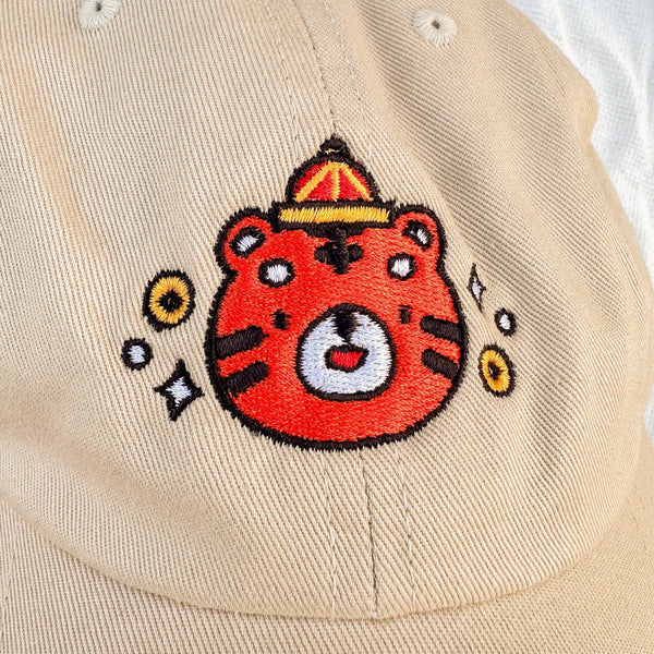 Year of the Tiger Embroidered Cap - Ni De Mama Chinese - Inspired Clothing | Canvas ,