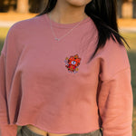 Load image into Gallery viewer, Year of the Tiger Embroidered Crop Sweatshirt - Ni De Mama Chinese Clothing
