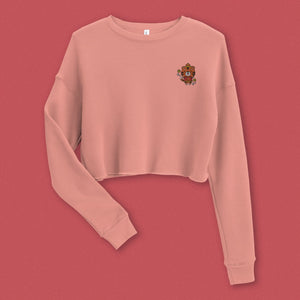 Year of the Tiger Embroidered Crop Sweatshirt - Ni De Mama Chinese Clothing