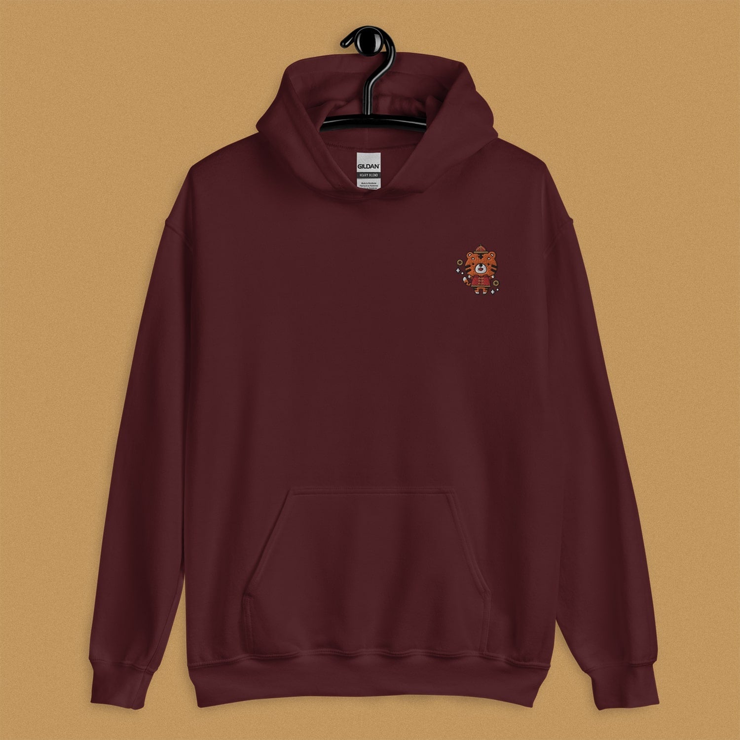Year of the Tiger Embroidered Hoodie - Ni De Mama Chinese Clothing