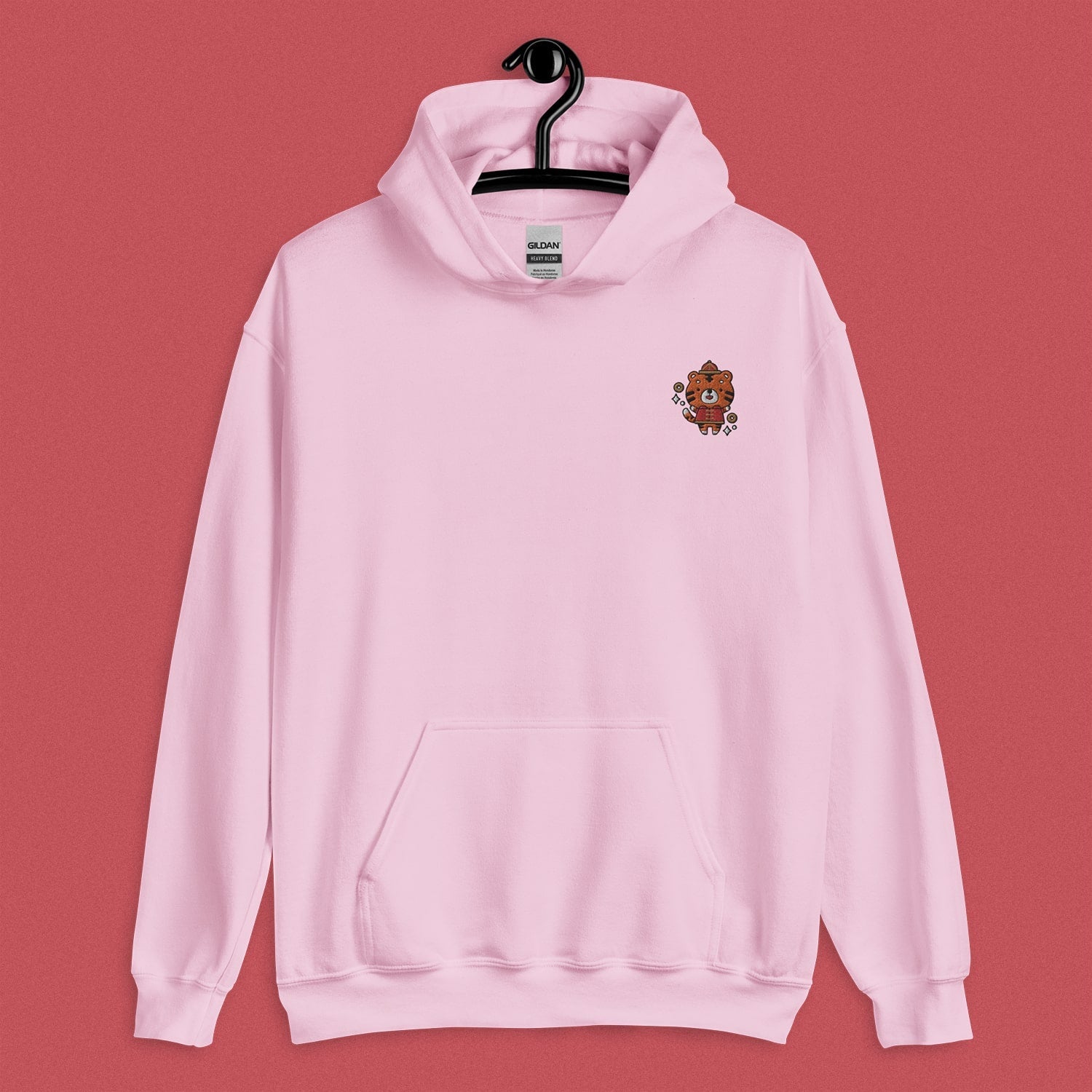 Year of the Tiger Embroidered Hoodie - Ni De Mama Chinese Clothing