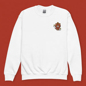 Year of the Tiger Embroidered Kids Sweatshirt - Ni De Mama Chinese Clothing