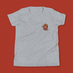 Year of the Tiger Embroidered Kids T-Shirt - Ni De Mama Chinese Clothing